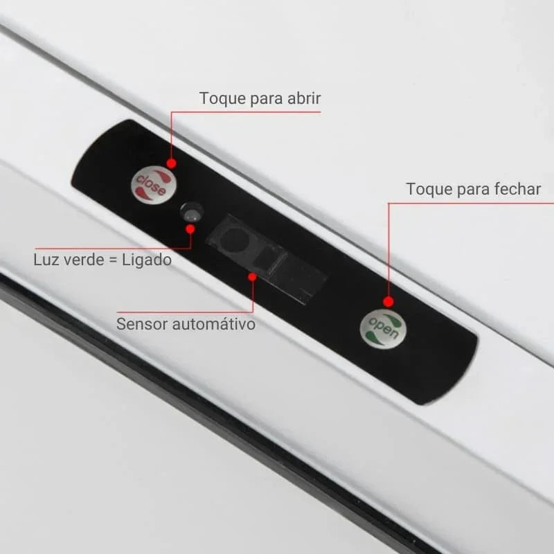 Lixeira para Banheiro e Cozinha Automática com Sensor